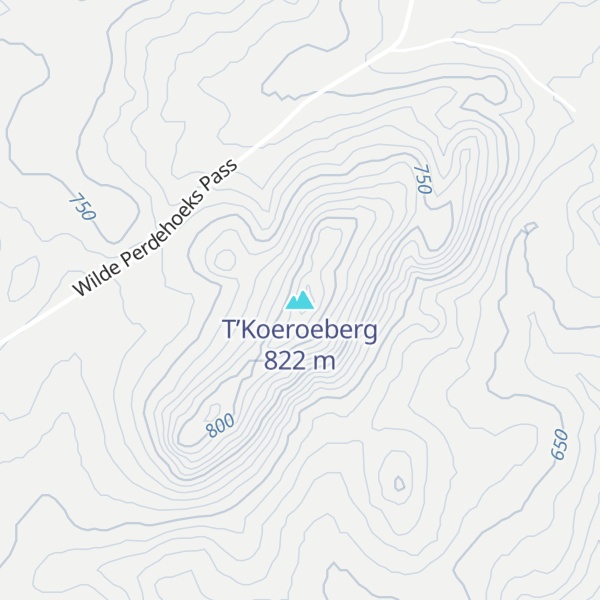 Map of T’Koeroeberg