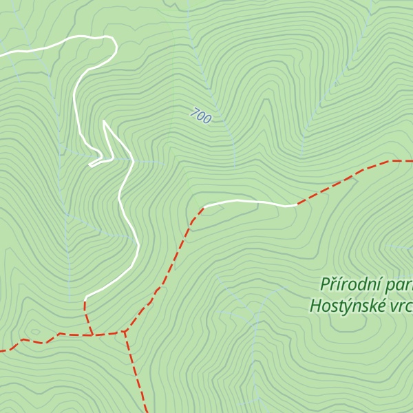 Map of Kelčský Javorník