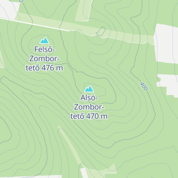 Map of Alsó-Zombor-tető
