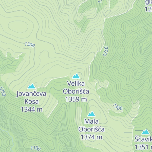 Map of Velika Oborišća