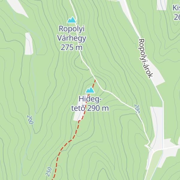Map of Hideg-tető