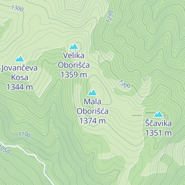 Map of Mala Oborišća