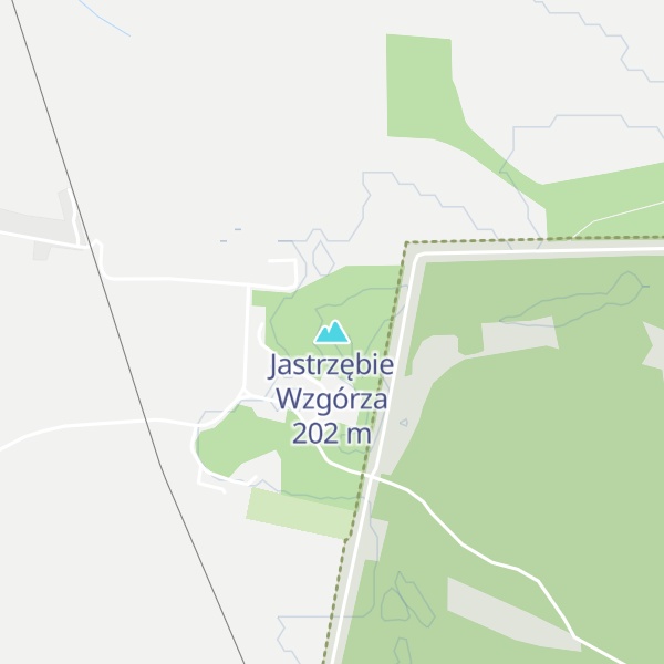 Map of Jastrzębie Wzgórza