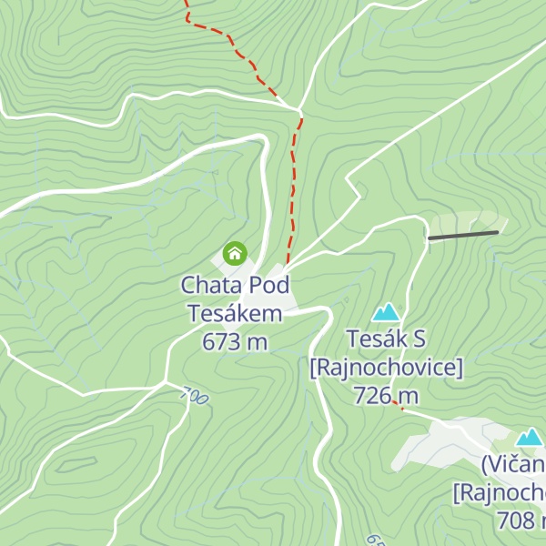 Map of Horská chata Čerňava