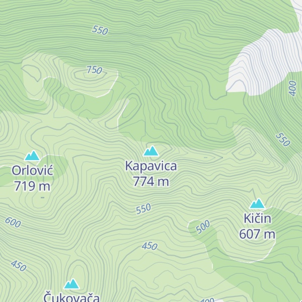 Map of Kapavica