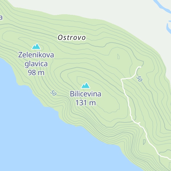 Map of Bilicevina