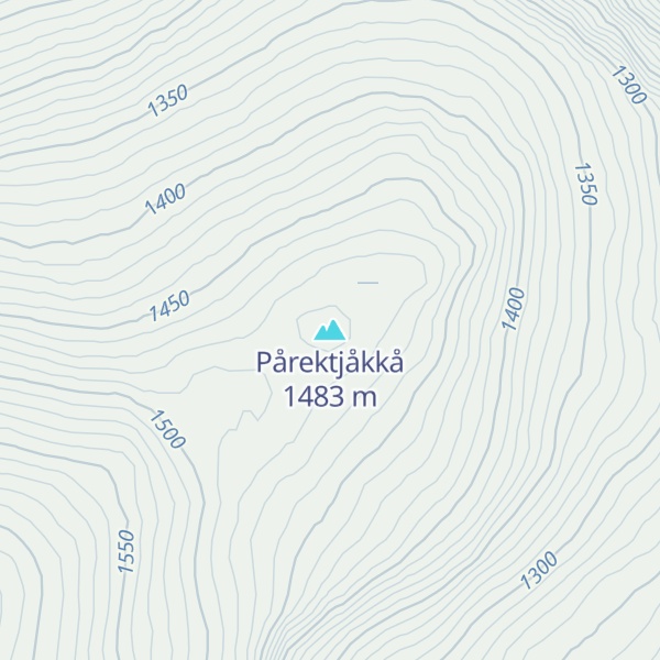 Map of Pårektjåkkå