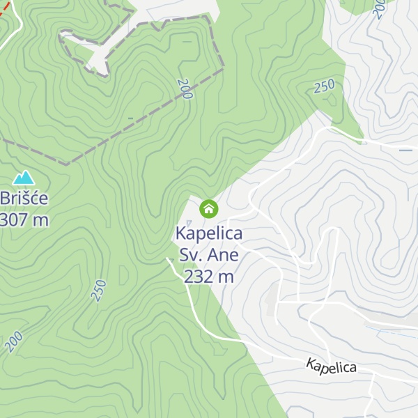 Map of Kapelica Sv. Ane