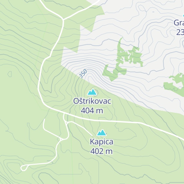 Map of Oštrikovac