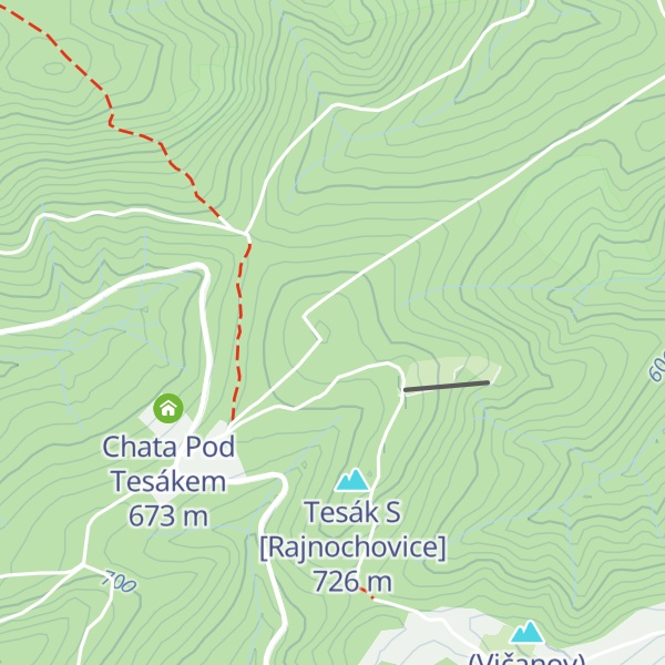 Map of Horská chata Slovan