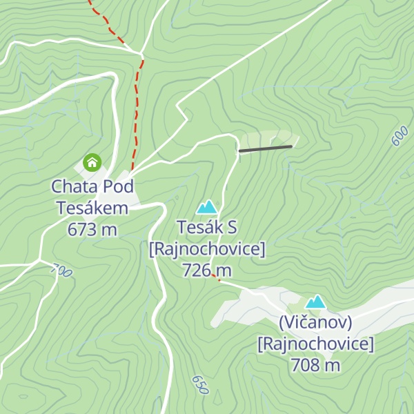 Map of Tesák S [Rajnochovice]