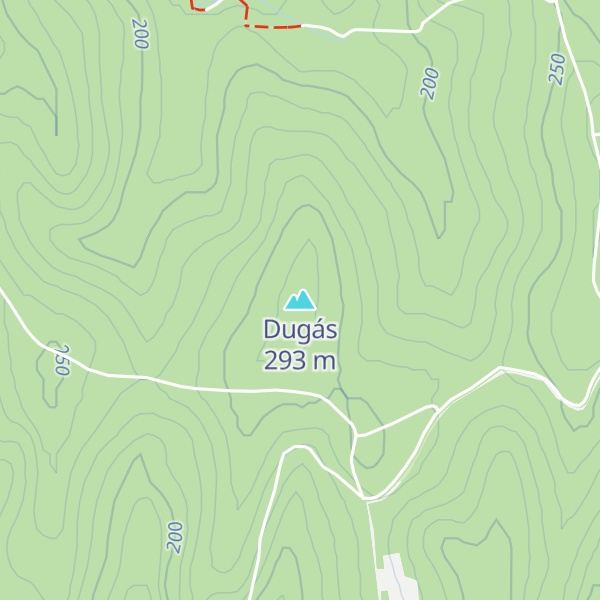 Map of Dugás