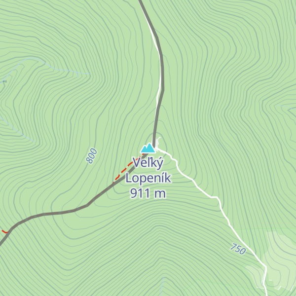 Map of Veľký Lopeník