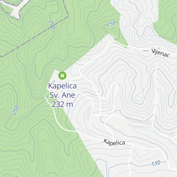 Map of Kapelica Sv. Klara