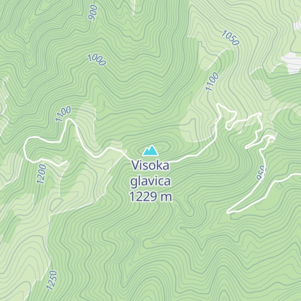 Map of Visoka glavica