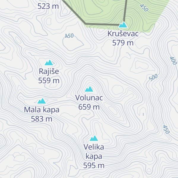 Map of Volunac