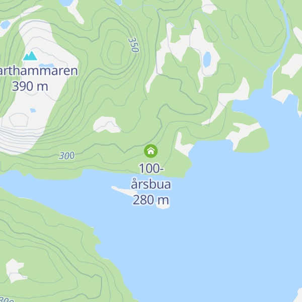 Map of 100-årsbua