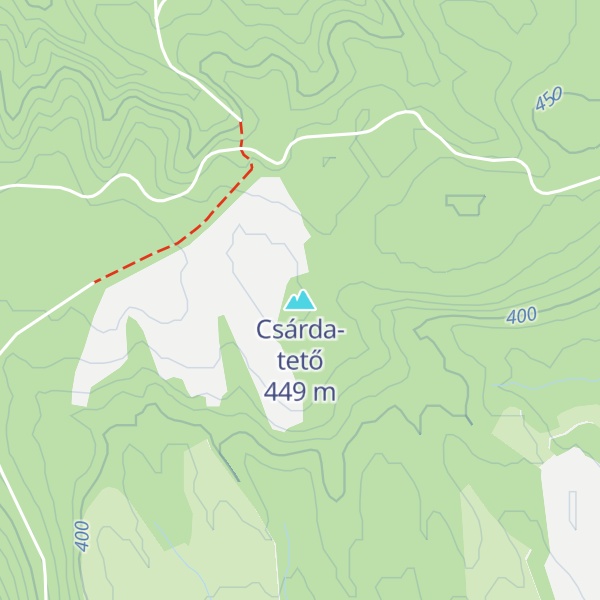 Map of Csárda-tető