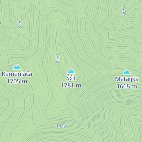 Map of Šćit