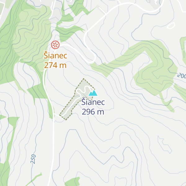 Map of Šianec