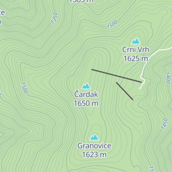 Map of Čardak