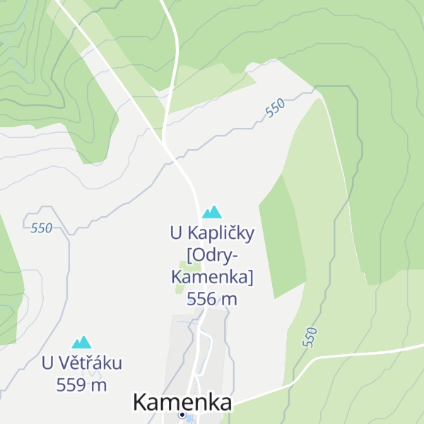 Map of U Kapličky [Odry-Kamenka]