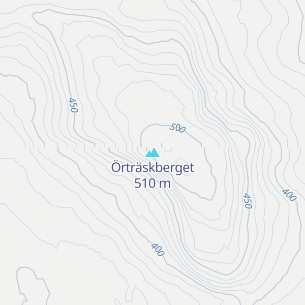Map of Örträskberget