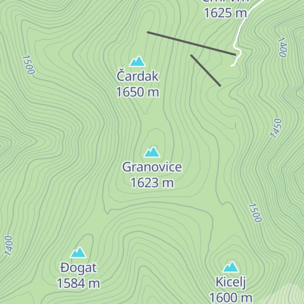 Map of Granovice