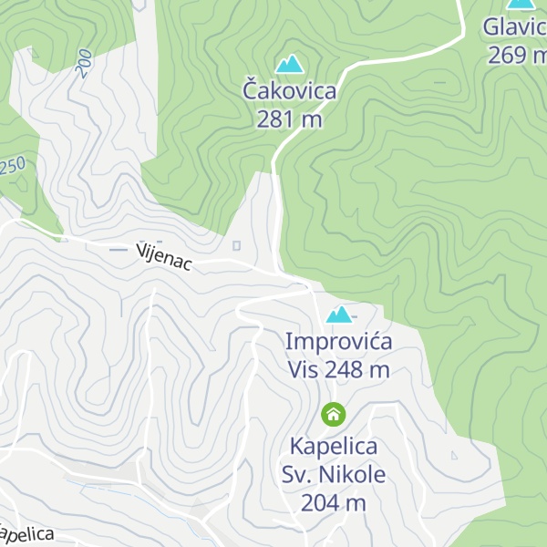 Map of Kapelica Sv. Vinko