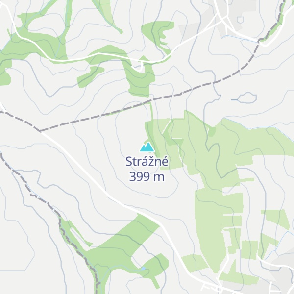 Map of Strážné