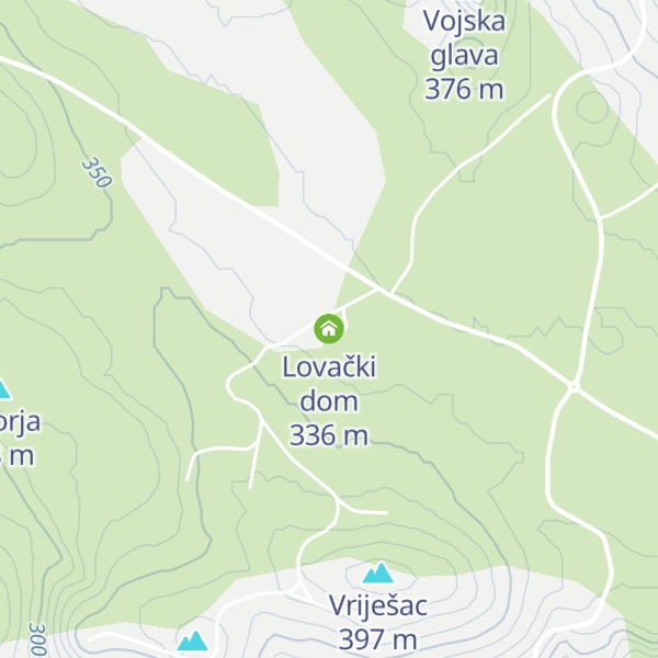 Map of Lovački dom