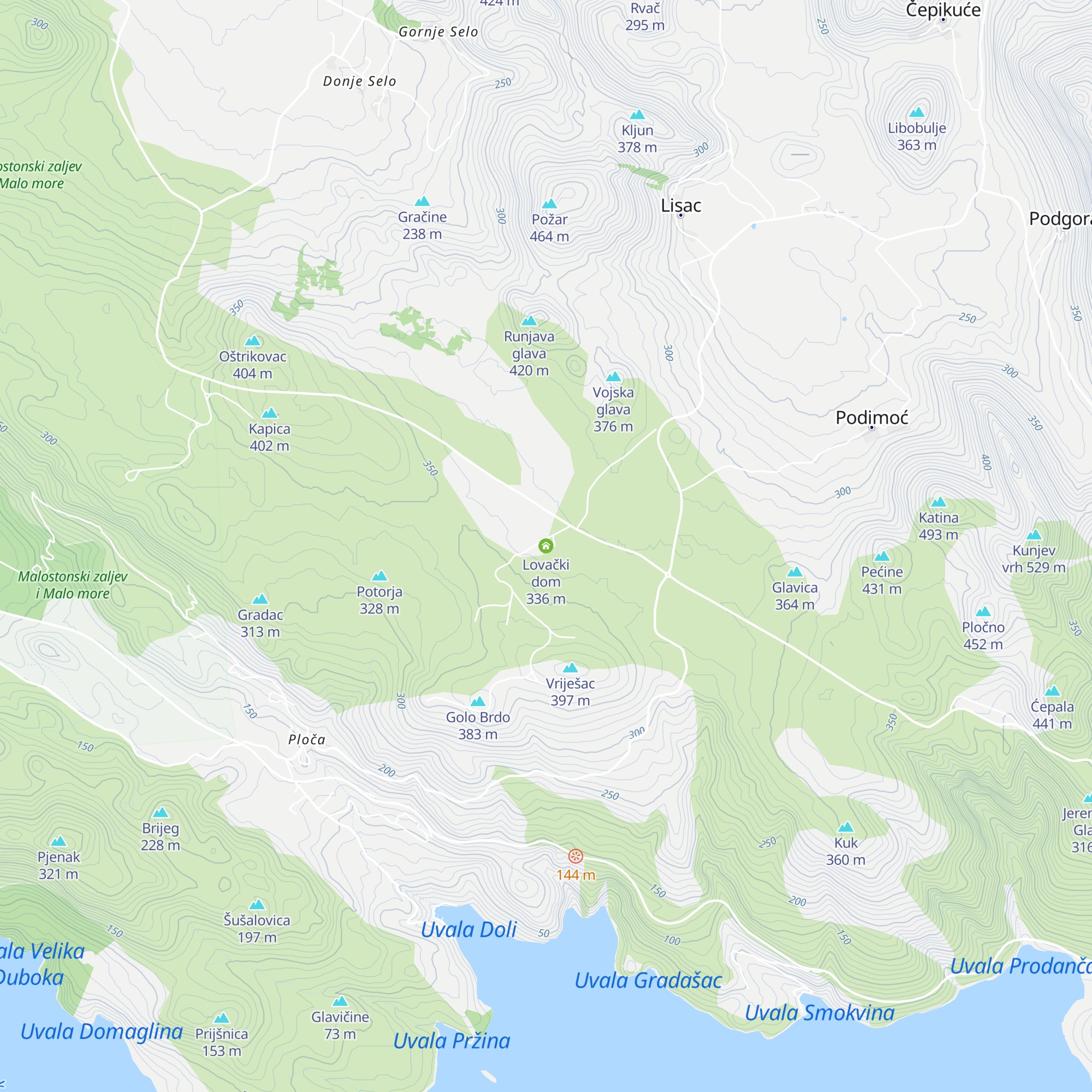 Lovački dom map