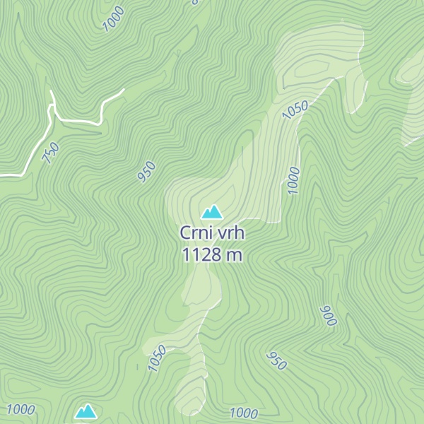 Map of Crni vrh