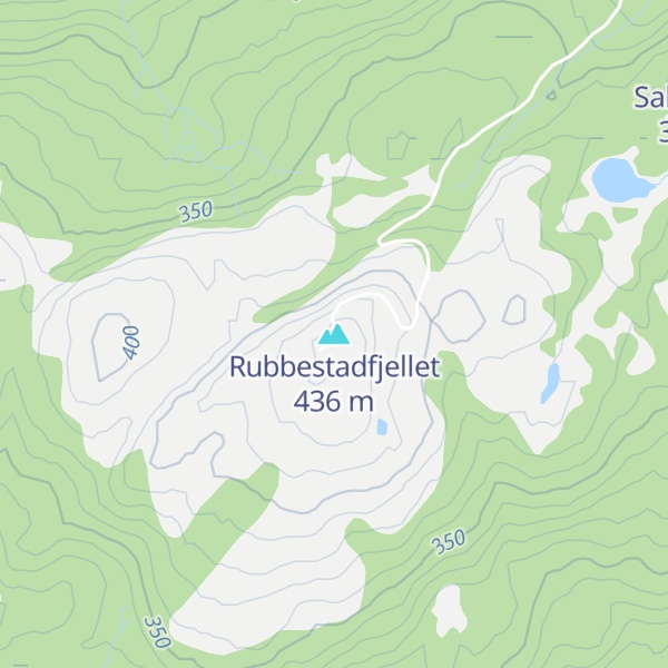 Map of Rubbestadfjellet