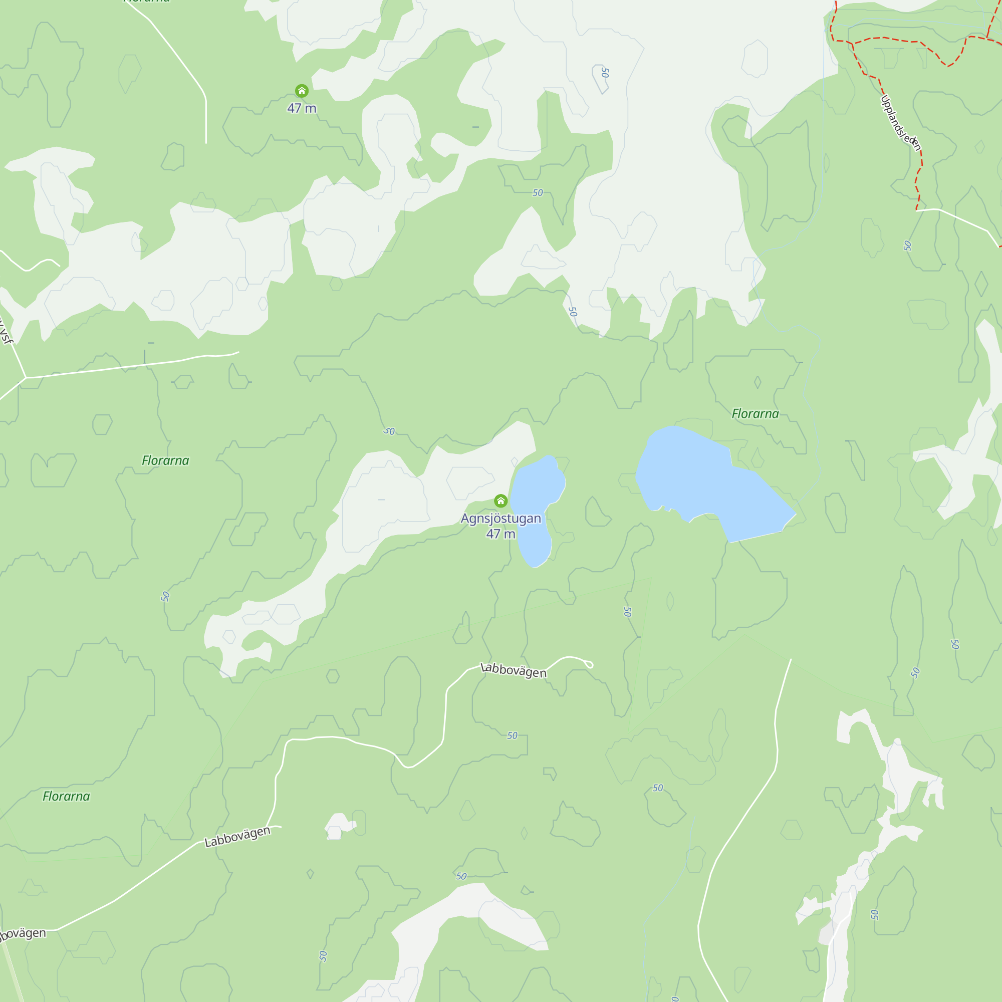 Agnsjöstugan map