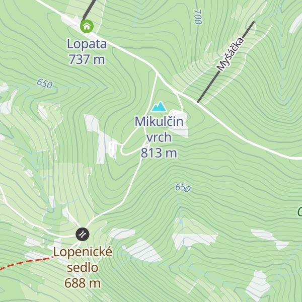 Map of Horská Chata Jana