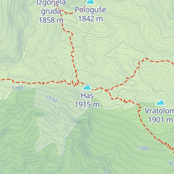 Map of Has