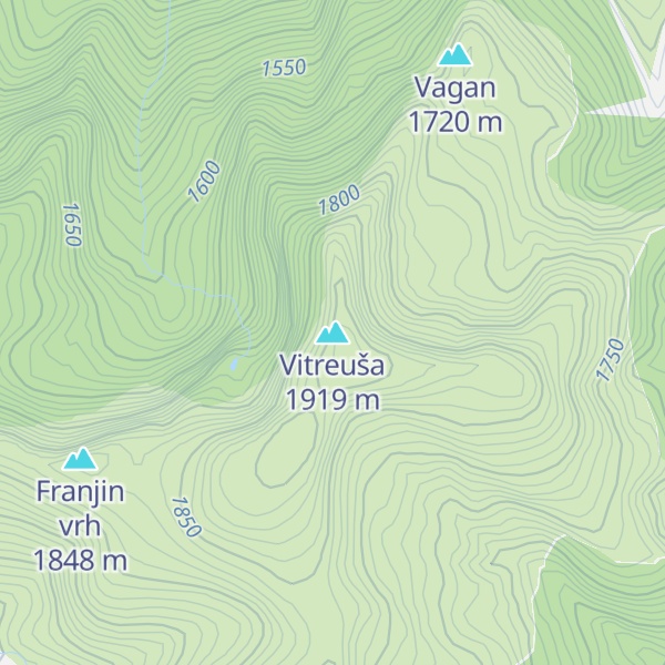 Map of Vitreuša