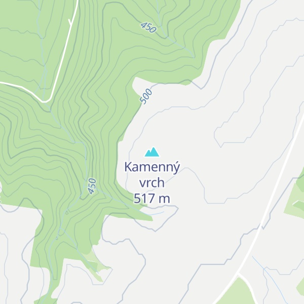 Map of Kamenný vrch