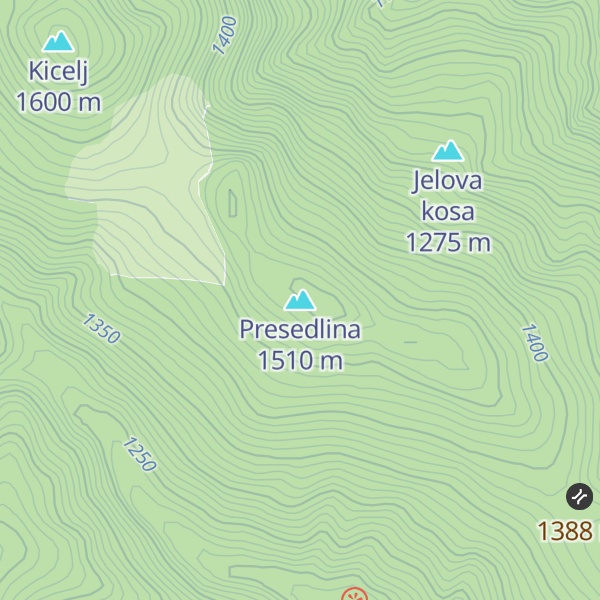 Map of Presedlina