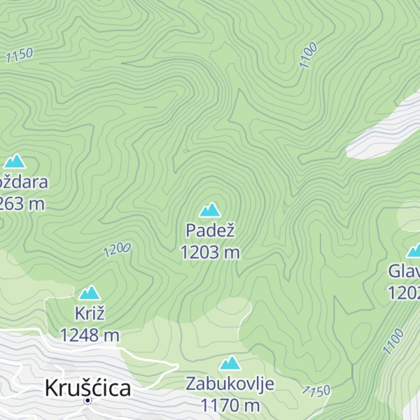 Map of Padež