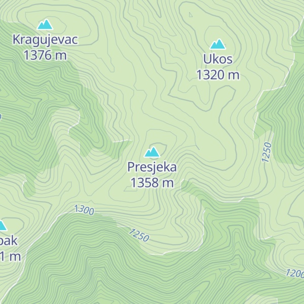 Map of Presjeka