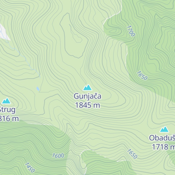 Map of Gunjača
