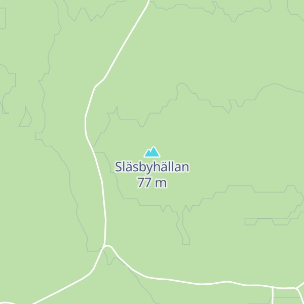 Map of Släsbyhällan