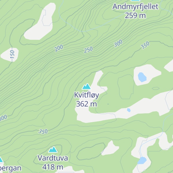 Map of Kvitfløy