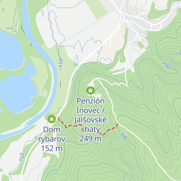 Map of Penzión Inovec / Jalšovské chaty