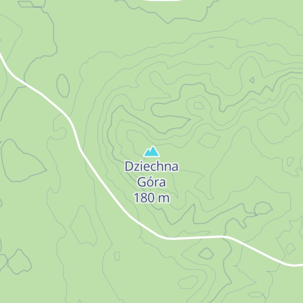 Map of Dziechna Góra