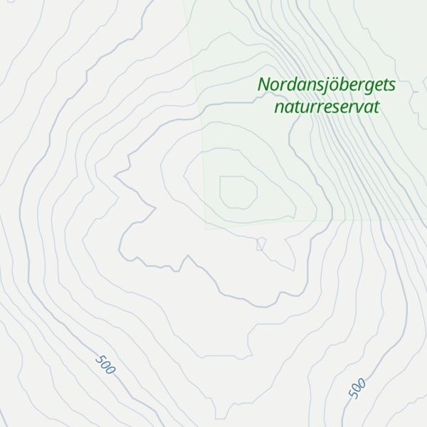 Map of Nordansjöberget