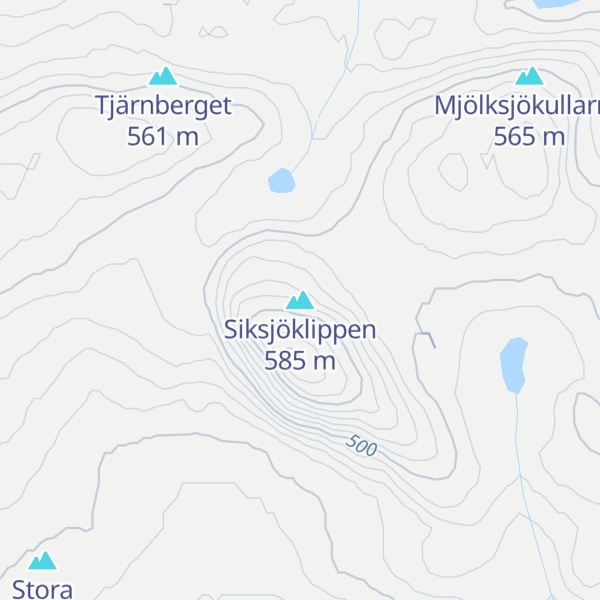 Map of Siksjöklippen