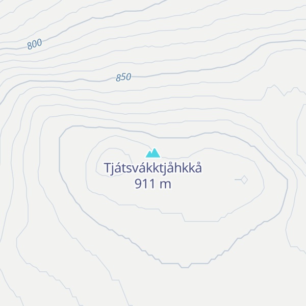 Map of Tjátsvákktjåhkkå